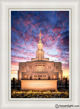 Load image into Gallery viewer, Payson Temple Open Edition Canvas / 24 X 36 White Frame Art
