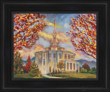 Load image into Gallery viewer, Payson Temple Roots As One Open Edition Canvas / 11 X 14 Black Frame Art
