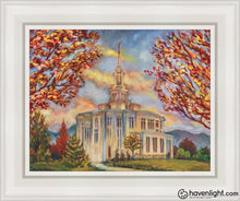 Load image into Gallery viewer, Payson Temple Roots As One Open Edition Canvas / 11 X 14 White Frame Art
