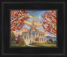 Load image into Gallery viewer, Payson Temple Roots As One Open Edition Canvas / 8 X 10 Black Frame Art
