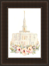 Load image into Gallery viewer, Payson Watercolor Open Edition Canvas / 12 X 18 Brown Frame Art
