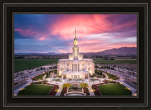 Load image into Gallery viewer, Payson West Evening Aerial Open Edition Canvas / 20 X 30 Black Frame Art
