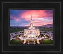 Load image into Gallery viewer, Payson West Evening Aerial Open Edition Canvas / 8 X 10 Black Frame Art
