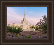 Load image into Gallery viewer, Phoenix Desert Blossom Open Edition Canvas / 11 X 14 Brown Frame Art
