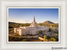 Load image into Gallery viewer, Phoenix Evening Warmth Aerial Open Edition Canvas / 12 X 18 White Frame Art
