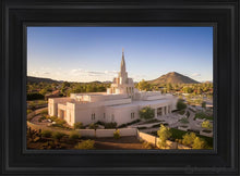 Load image into Gallery viewer, Phoenix Evening Warmth Aerial Open Edition Canvas / 14 X 21 Black Frame Art
