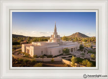 Load image into Gallery viewer, Phoenix Evening Warmth Aerial Open Edition Canvas / 14 X 21 White Frame Art
