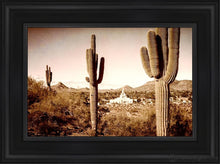 Load image into Gallery viewer, Phoenix Saguaro Cactus Open Edition Canvas / 12 X 18 Black Frame Art
