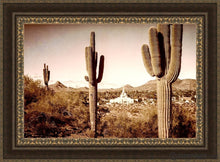 Load image into Gallery viewer, Phoenix Saguaro Cactus Open Edition Canvas / 36 X 24 Frame M 33 3/4 45 Art
