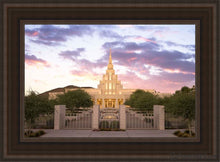 Load image into Gallery viewer, Phoenix Sunrise Glow Open Edition Canvas / 14 X 21 Brown Frame Art

