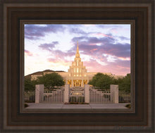 Load image into Gallery viewer, Phoenix Sunrise Glow Open Edition Canvas / 8 X 10 Brown Frame Art
