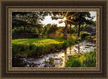 Load image into Gallery viewer, Plate 4 - Downham Spring Brook At Sunset Open Edition Canvas / 36 X 24 Frame M 33 3/4 45 Art
