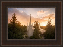 Load image into Gallery viewer, Portland High Glow Open Edition Canvas / 12 X 18 Brown Frame Art

