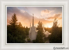 Load image into Gallery viewer, Portland High Glow Open Edition Canvas / 24 X 36 White Frame Art
