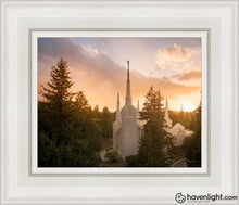 Load image into Gallery viewer, Portland High Glow Open Edition Canvas / 8 X 10 White Frame Art
