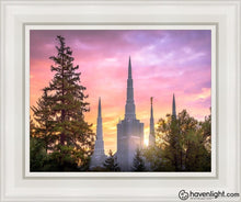 Load image into Gallery viewer, Portland Sunrise Open Edition Canvas / 11 X 14 White Frame Art
