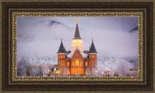 Load image into Gallery viewer, Provo Cc - Cold Winter Night Open Edition Canvas / 36 X 18 Frame M 27 3/4 45 Art
