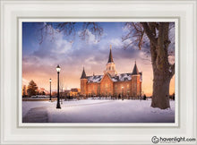 Load image into Gallery viewer, Provo Cc Winter Wonderland Open Edition Canvas / 14 X 21 White Frame Art
