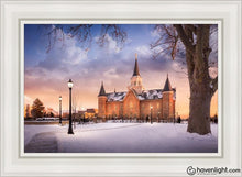 Load image into Gallery viewer, Provo Cc Winter Wonderland Open Edition Canvas / 24 X 36 White Frame Art
