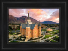 Load image into Gallery viewer, Provo City Center Aerial Open Edition Canvas / 12 X 18 Black Frame Art
