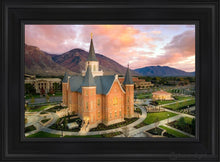 Load image into Gallery viewer, Provo City Center Aerial Open Edition Canvas / 14 X 21 Black Frame Art
