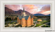 Load image into Gallery viewer, Provo City Center Aerial Open Edition Canvas / 15 X 30 White Frame Art
