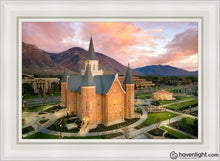 Load image into Gallery viewer, Provo City Center Aerial Open Edition Canvas / 24 X 36 White Frame Art
