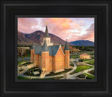 Load image into Gallery viewer, Provo City Center Aerial Open Edition Canvas / 8 X 10 Black Frame Art
