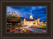Load image into Gallery viewer, Provo City Center - April Showers Bring May Flowers Open Edition Canvas / 12 X 18 Brown Frame Art
