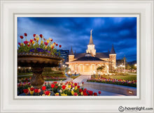 Load image into Gallery viewer, Provo City Center - April Showers Bring May Flowers Open Edition Canvas / 14 X 21 White Frame Art
