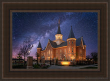 Load image into Gallery viewer, Provo City Center Celestial Open Edition Canvas / 14 X 21 Brown Frame Art
