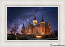 Load image into Gallery viewer, Provo City Center Celestial Open Edition Canvas / 14 X 21 White Frame Art
