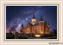 Load image into Gallery viewer, Provo City Center Celestial Open Edition Canvas / 20 X 30 White Frame Art

