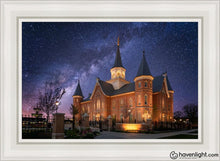 Load image into Gallery viewer, Provo City Center Celestial Open Edition Canvas / 24 X 36 White Frame Art
