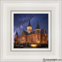 Load image into Gallery viewer, Provo City Center Celestial Open Edition Canvas / 6 X White Frame Art
