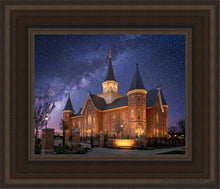 Load image into Gallery viewer, Provo City Center Celestial Open Edition Canvas / 8 X 10 Brown Frame Art
