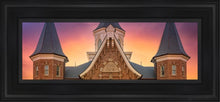 Load image into Gallery viewer, Provo City Center Front Glow Open Edition Canvas / 6 X 18 Black Frame Art
