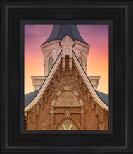 Load image into Gallery viewer, Provo City Center Front Glow Open Edition Canvas / 8 X 10 Black Frame Art
