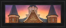 Load image into Gallery viewer, Provo City Center Front Glow Open Edition Canvas / 8 X 24 Black Frame Art

