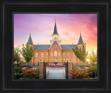 Load image into Gallery viewer, Provo City Center Gates To Heaven Open Edition Canvas / 11 X 14 Black Frame Art
