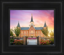 Load image into Gallery viewer, Provo City Center Gates To Heaven Open Edition Canvas / 8 X 10 Black Frame Art

