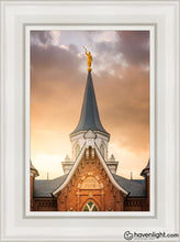 Load image into Gallery viewer, Provo City Center Landmark Of Christ Open Edition Canvas / 12 X 18 White Frame Art

