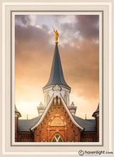Load image into Gallery viewer, Provo City Center Landmark Of Christ Open Edition Canvas / 20 X 30 White Frame Art
