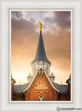 Load image into Gallery viewer, Provo City Center Landmark Of Christ Open Edition Canvas / 24 X 36 White Frame Art

