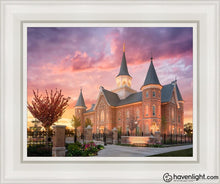 Load image into Gallery viewer, Provo City Center - Like A Fire Is Burning Open Edition Canvas / 11 X 14 White Frame Art
