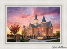 Load image into Gallery viewer, Provo City Center - Like A Fire Is Burning Open Edition Canvas / 24 X 36 White Frame Art
