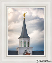 Load image into Gallery viewer, Provo City Center Steeple Open Edition Canvas / 11 X 14 White Frame Art
