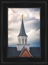 Load image into Gallery viewer, Provo City Center Steeple Open Edition Canvas / 12 X 18 Black Frame Art
