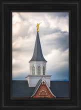 Load image into Gallery viewer, Provo City Center Steeple Open Edition Canvas / 14 X 21 Black Frame Art
