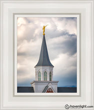 Load image into Gallery viewer, Provo City Center Steeple Open Edition Canvas / 8 X 10 White Frame Art

